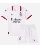 Günstige AC Milan Alvaro Morata #7 Auswärts Trikotsatzt Kinder 2024-25 Kurzarm (+ Kurze Hosen)